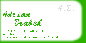adrian drabek business card